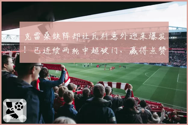 克雷桑缺阵却让瓦科意外迎来爆发！已连续两轮中超破门，赢得点赞